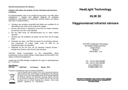 HeatLight Technology HLW 20 Väggmonterad