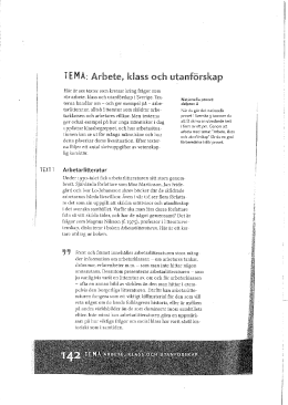 Arbete, klass och utanf&ouml;rskap