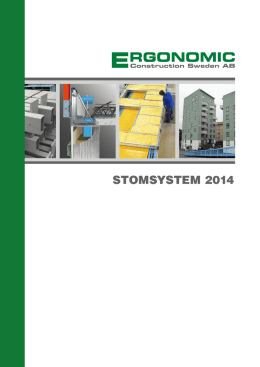 STOMSYSTEM 2014 - Ergonomic Construction Sweden AB
