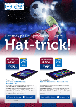 Hat-trick på Dell-produkter