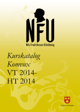 Kurskatalog Komvux VT 2014- HT 2014