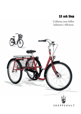 Cykelbroschyr S3 Trehjulingar 2013