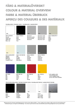 Färg och materialöversikt 2015
