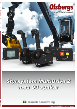 Styrsystem MultiDrive 2 med D3 spakar