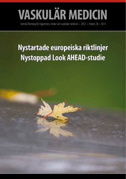 VASKULÄR MEDICIN - Svensk förening för hypertoni, stroke och