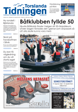 Båtklubben fyllde 50 - Torslanda Tidningen