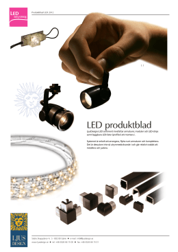 LED produktblad 2012