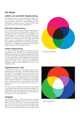 Grunder om färg och digitala bilder (pdf)