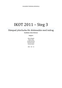 IKOT 2011 – Steg 3