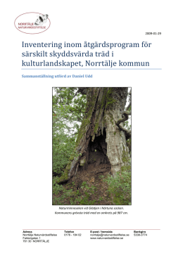 Inventering skyddsvärda träd, i Norrtälje kommun