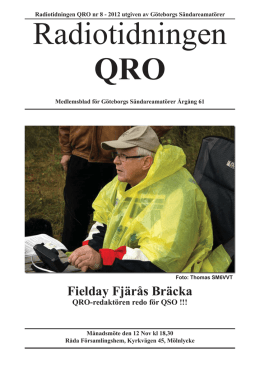 Radiotidningen QRO