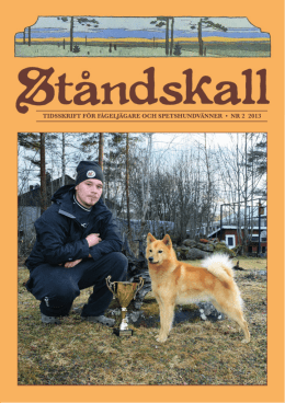 tidsskrift för fågeljägare och spetshundvänner • nr 2 2013
