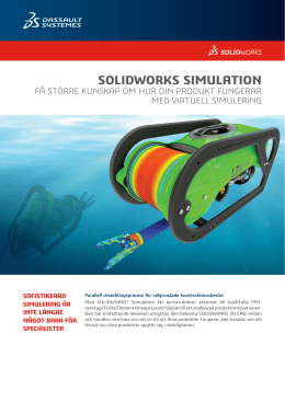 SOLIDWORKS Simulation Produktblad 2015