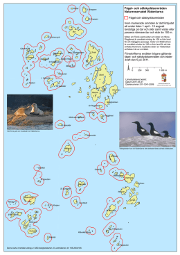 Fågel- och sälskyddsområden Naturreservatet Väderöarna