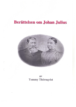 Berättelsen om Johan Julius Stensson av Tommy Thörnqvist