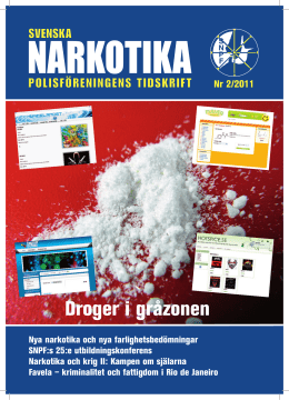 Droger i gråzonen - Svenska Narkotikapolisföreningen