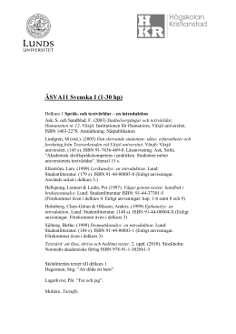 ÄSVA11 Litteraturlista (PDF 361 kB)