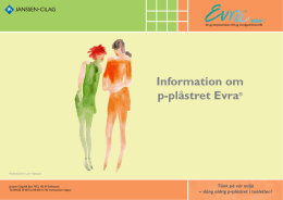 Information om p-plåstret Evra® - Janssen
