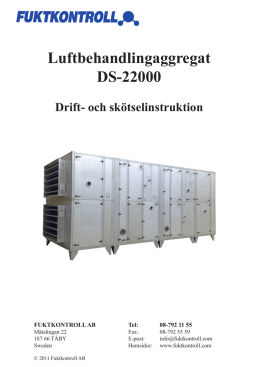 Luftbehandlingaggregat DS-22000