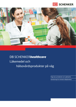 DB SCHENKERhealthcare Läkemedel och hälsovårdsprodukter på
