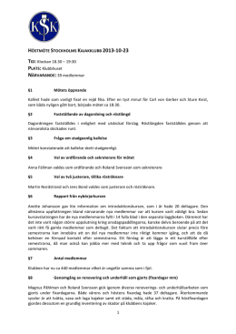 Protokoll [pdf, 86 kB] - Stockholms Kajakklubb