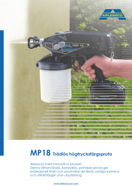 MP18 Trådlös högtrycksfärgspruta - Airlessco