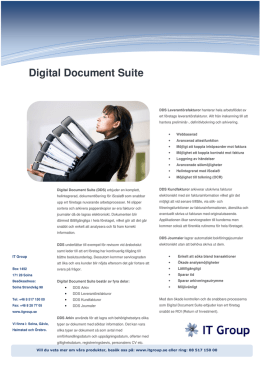IT-lösningar Digital Document Suite