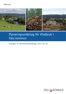 Planeringsunderlag för Vindbruk i Falu kommun