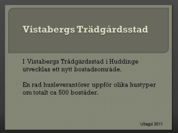 Vistabergs historia