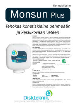 Monsun Plus - Diskteknik Finland Oy