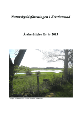NFK2013 - Naturskyddsföreningen i Kristianstad