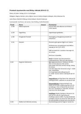 Protokoll styrelsemöte med Wisby ridklubb 2014-01-12