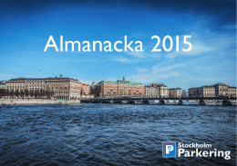Almanacka2015 - Stockholm Parkering