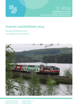 Suomen rautatietilasto 2014