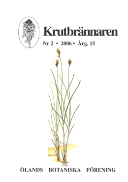Krutbrännaren 2006-2 - Ölands Botaniska Förening