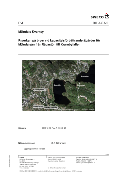 Bilaga 2, PM P&aring;verkan p&aring; broar