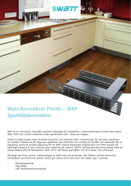 WKP-Watt Konvektor Plinth