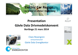 Electric Car Region – nu testar vi elbilar i Gävleborg