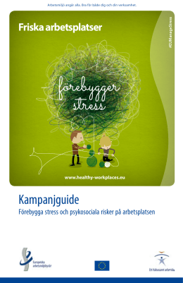 Kampanjguide - Healthy Workplaces, Manage Stress
