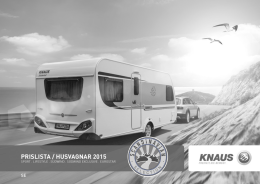 Prislista KNAUS 2015 - MK Husvagn & Fritid AB