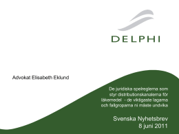 Elisabeth Eklund, Advokatfirman Delphi