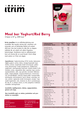 Meal bar Yoghurt/Red Berry