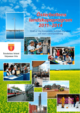 Österbottens landskapsprogram 2011–2014