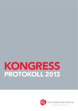 Kongressprotokoll 2013 - Sökhjälp: Digitala dokument