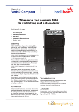 Ved40 Compact - Sol & Energiteknik AB