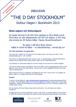 “THE D DAY STOCKHOLM”