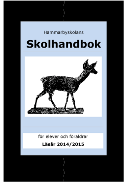 Skolhandbok (366 kB, pdf) - Hammarbyskolan