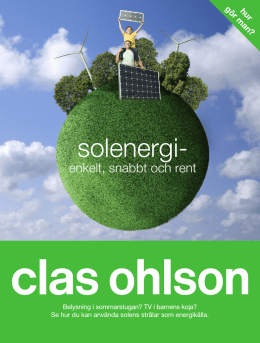 Clas Ohlson - solenergi