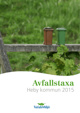 Avfallstaxa Heby 2015