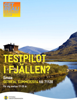 Svenska Turistföreningen Get Real Summer 2014